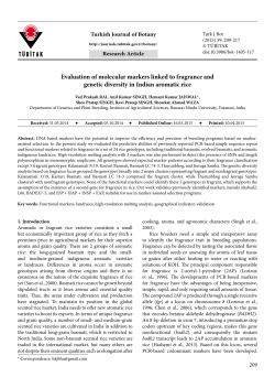 Evaluation of molecular markers linked to