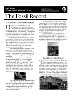 The Fossil Record - NPS History eLibrary