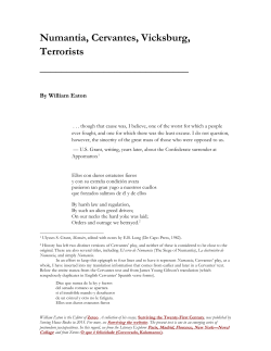 Numantia, Cervantes, Vicksburg, Terrorists