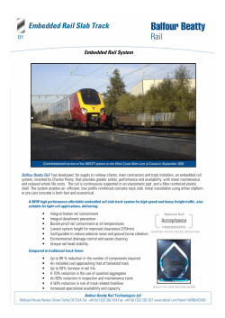 Embedded Rail Slab Track