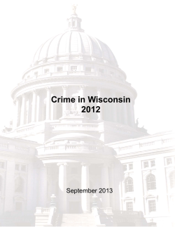 Crime in Wisconsin 2012