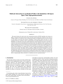 Multiscale Interactions in an Idealized Walker Cell