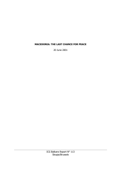 MACEDONIA - University of Essex