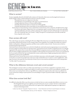 Sexism Infosheet.pmd