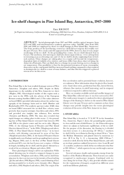Ice-shelf changes in Pine Island Bay, Antarctica, 1947^2000