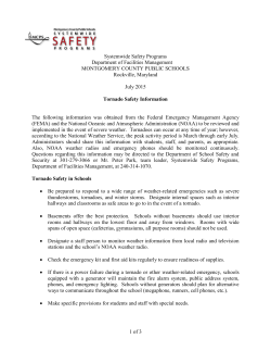 Tornado Safety Information - Montgomery County Public Schools