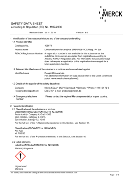 LiCl MSDS Safety Data Sheet