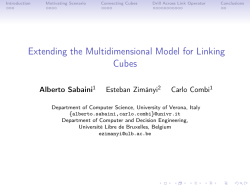 Extending the Multidimensional Model for Linking Cubes