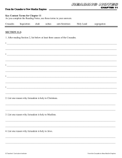 Key Content Terms for Chapter 11 As you complete the Reading