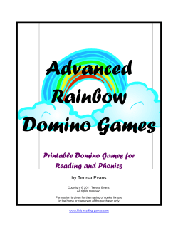 Printable Domino Games for Reading and Phonics