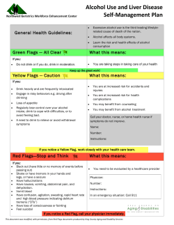 Alcohol Use and Liver Disease Self