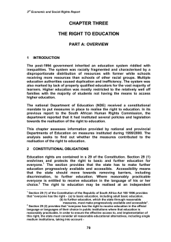 chapter three the right to education