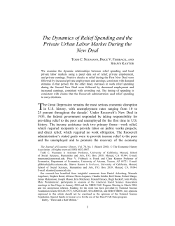 The Dynamics of Relief Spending and the