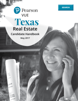Texas Real Estate Candidate Handbook