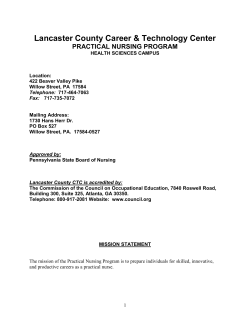 The Philosophy of the Practical Nursing Program
