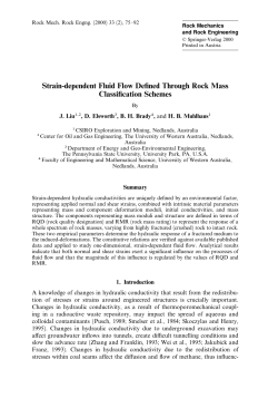 Strain-dependent Fluid Flow Defined Through Rock Mass