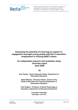 Assessing the potential of e-learning to support re