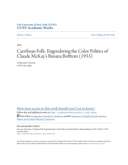 Carribean Folk: Engendering the Color Politics of Claude McKay`s