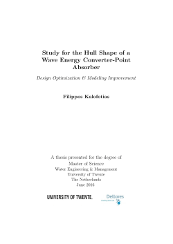 Study for the Hull Shape of a Wave Energy Converter