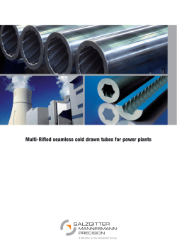 Multi Rifled Tubes - Salzgitter Mannesmann Precision GmbH