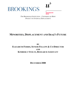 minorities, displacement and iraq`s future