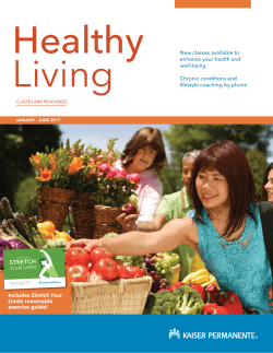 Healthy Living Catalog January - June 2017