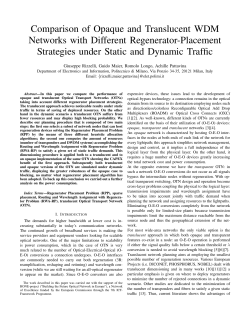 Comparison of Opaque and Translucent WDM Networks with
