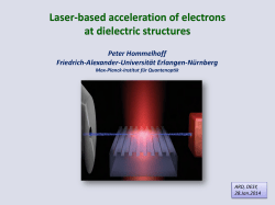 Laser-based acceleration of electrons at dielectric structures
