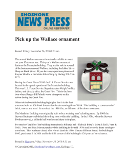 Pick up the Wallace ornament