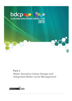 Part J Water Sensitive Urban Design and Integrated Water Cycle