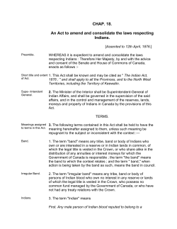 The Indian Act