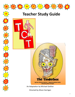 Teacher Study Guide - Talespinner Children`s Theatre