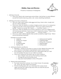 Riddles, Raps and Rhymes