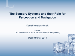 The Sensory Systems and their Role for Perception and