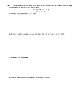 10) Set-builder notation is often more versatile and