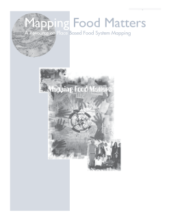 Mapping food matters