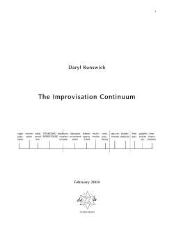 The Improvisation Continuum