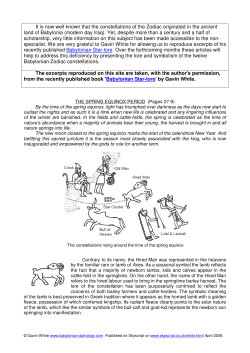 Babylonian Star Lore of Taurus