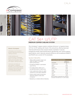 CAT 5e+ U/UTP