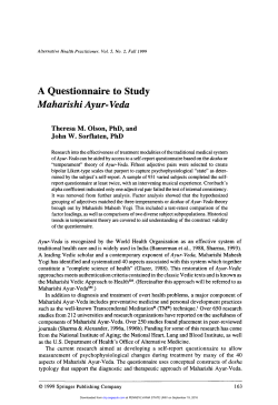 A Questionnaire to Study