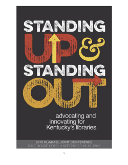 2015 KLA-KASL Conference Program