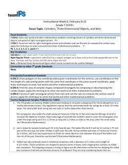 Instructional Week 6: February 8-12 Grade 7 ISTEP+ Focus Topic