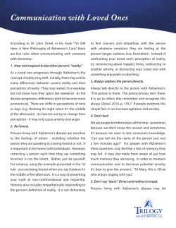 Communication with Loved Ones