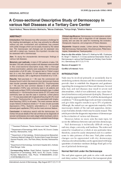 A Cross-sectional Descriptive Study of Dermoscopy in various Nail