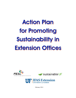 Action Plan for Promoting Sustainability in Extension Offices
