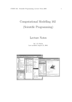 Lecture Notes - Mathematics and Statistics