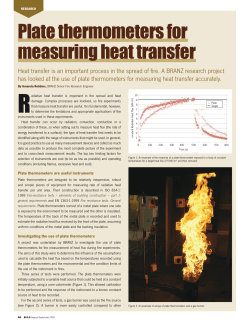 Plate thermometers for measuring heat transfer