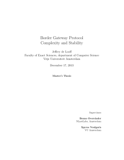 Border Gateway Protocol Complexity and Stability