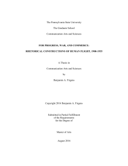 FOR PROGRESS, WAR, AND COMMERCE: RHETORICAL