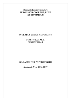 I English - Fergusson College